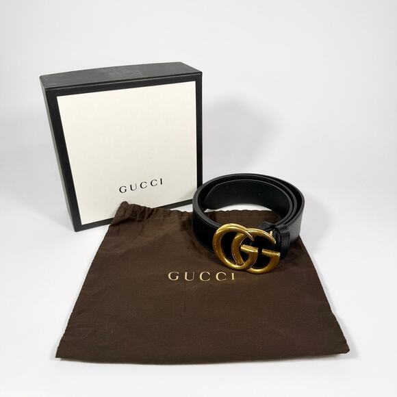 Gucci GG Marmont Grained Leather Belt 95 38 main image 5